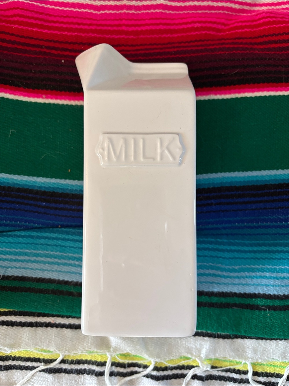 🌟 4 for $20 White Ceramic Milk Carton Vase